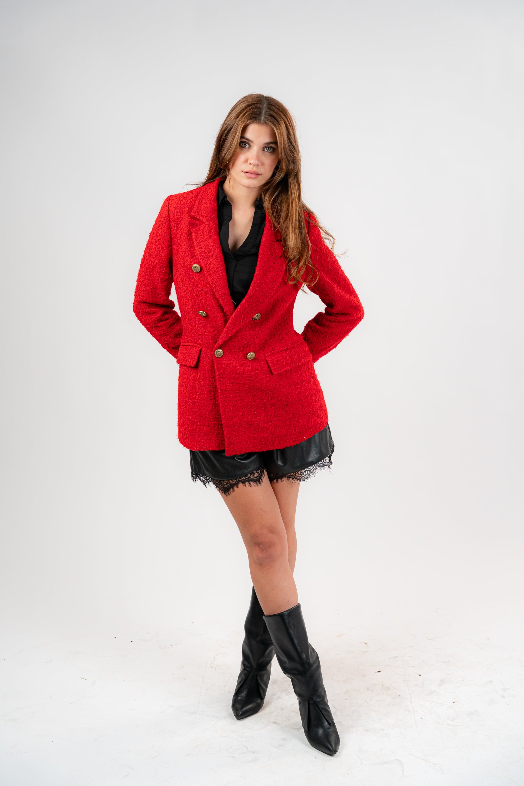 The Scarlet Tweed Blazer