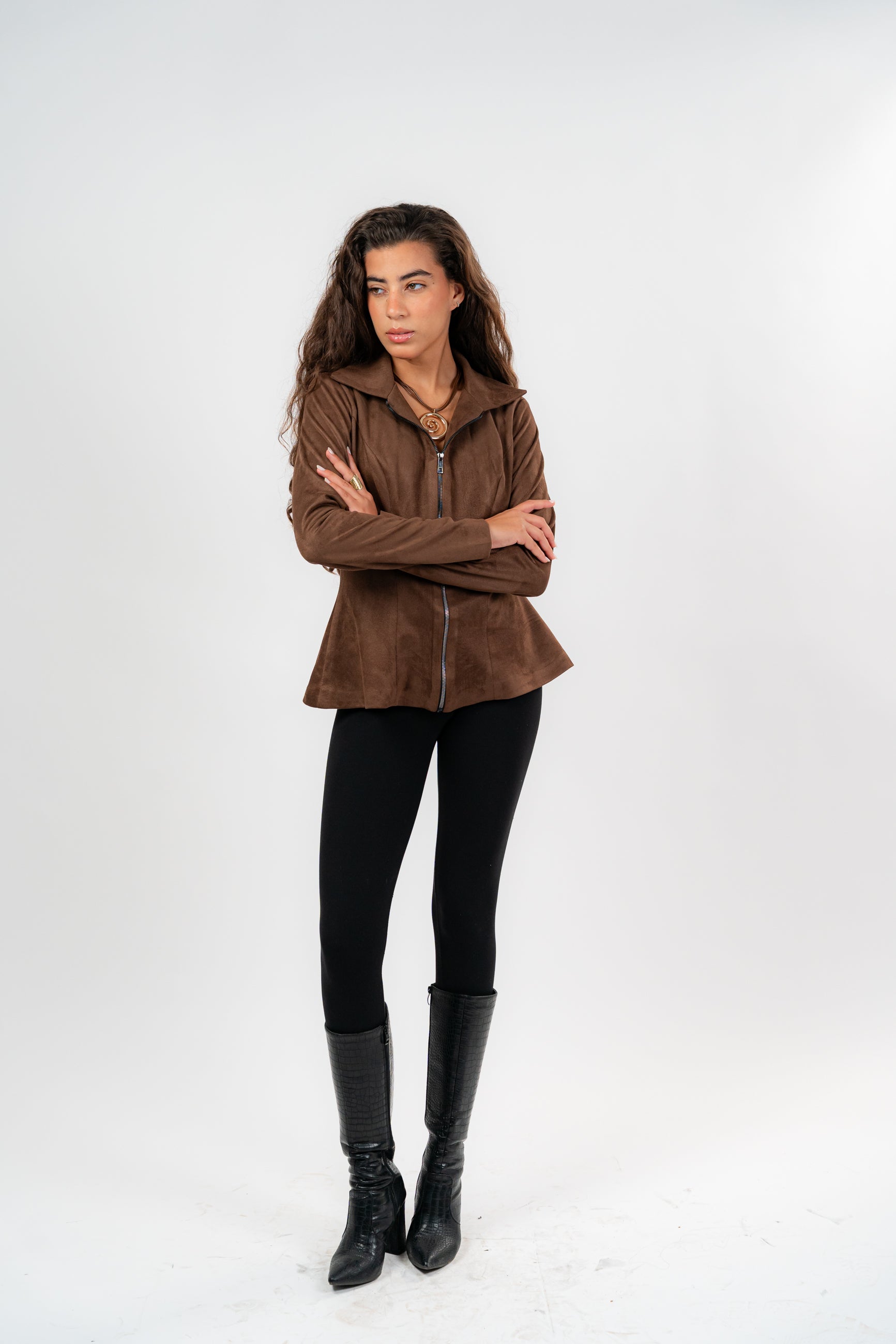 The Brown Hourglass zip
